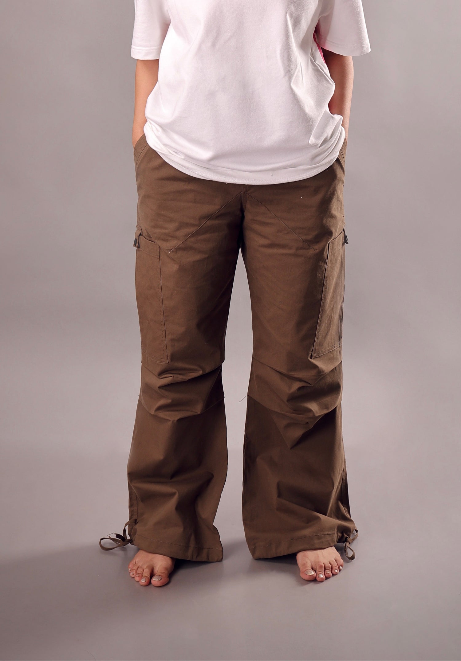 The Wide Leg Earthbender Brown Cargo pant